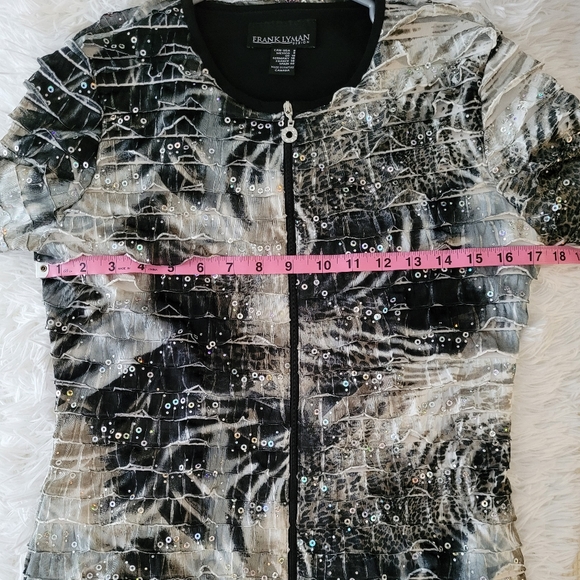 Frank Lyman Design Zip Up Jacket size 8 - Picture 5 of 9